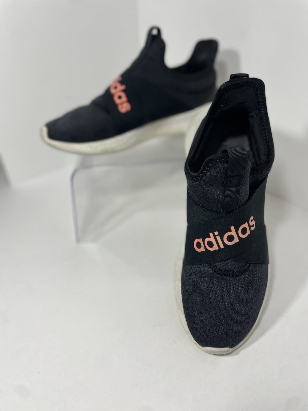 Adidas Puremotion Adapt Womens Running Shoes Sneakers Size 7.5 Slip On Black Gym